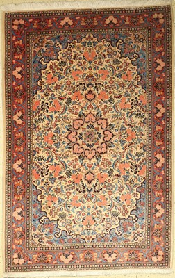 Rosenbidjar Kork fein, Persien, ca. 40 Jahre, Korkwolle, ca. 215 x 140 cm, EHZ: 2