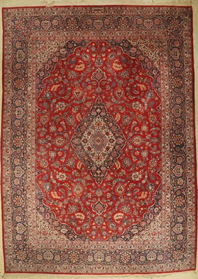 Keschan Kork alt (Signiert), Persien, um 1950, Korkwolle, ca. 378 x 268 cm, EHZ: 2-3