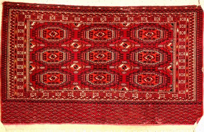 Tekke Tschowal alt, Turkmenistan, um 1910, Wolle auf Wolle, ca. 145 x 90 cm, EHZ: 4-5