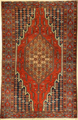 Mazlagan alt, Persien, um 1920, Wolle auf Baumwolle, ca. 196 x 127 cm, mit Kamelwolle, EHZ: 3