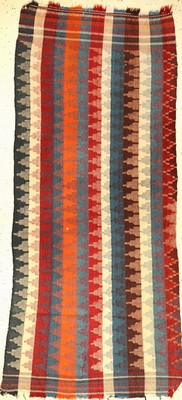 Gashgai-Moj Kelim alt, Persien, um 1940, Wolle auf Wolle, ca. 202 x 94 cm, EHZ: 2-3