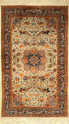 Indo, Indien, ca. 60 Jahre, Wolle auf Baumwolle, ca. 260 x 153 cm, EHZ: 3