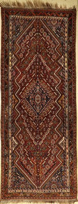Schiraz, Persien, um 1940, Wolle auf Wolle,ca. 307 x 122 cm, EHZ: 3