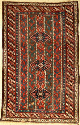 Karabagh antik, Kaukasus, um 1900, Wolle auf Wolle, ca. 193 x 125 cm, EHZ: 4-5