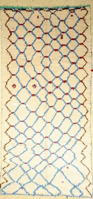 Marokko alt, um 1970, Stoff auf Baumwolle, ca. 274 x 132 cm, dekorativ, EHZ: 2