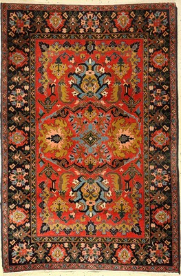 Feiner Azeri alt, Persien, ca. 60 Jahre, Korkwolle, ca. 183 x 122 cm, feine Knüpfung, dekorativ, EHZ: 3