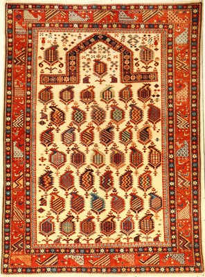 Feiner Azeri Schirwan, Azeri, ca. 30 Jahre,Wolle auf Baumwolle, ca. 166 x 122 cm, Marasali Design, feine Knüpfung, EHZ: 2