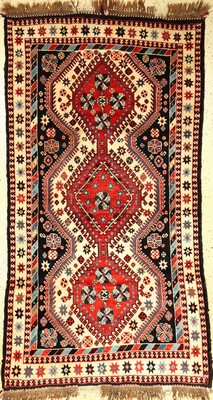 Yalameh alt, Persien, ca. 40 Jahre, Wolle auf Wolle, ca. 205 x 109 cm, EHZ: 2-3