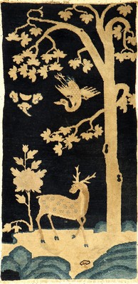 Pao Tao antik, China, um 1900, Wolle auf Baumwolle, ca. 132 x 65 cm, EHZ: 2-3
