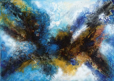 Marion Schmidt, geb. 1963 Eschwege, Somewhere, Acryl/Lwd, links unten signiert, ca. 84x116cm