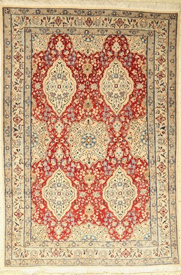 Nain fein, Persien, ca. 50 Jahre, Korkwollemit Seide, ca. 170 x 115 cm, EHZ: 2
