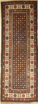 Talish antik, Kaukasus, um 1900, Wolle auf Wolle, ca. 288 x 108 cm, EHZ: 4-5