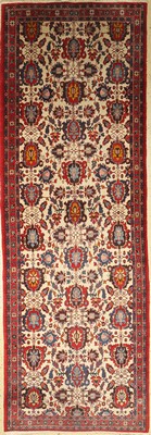 Weramin alt, Persien, ca. 50 Jahre, Wolle auf Baumwolle, ca. 332 x 114 cm, EHZ: 2-3