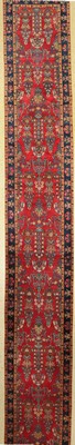 Yazd US Re-Import antik, Persien, um 1900, Korkwolle, ca. 550 x 80 cm, EHZ: 3
