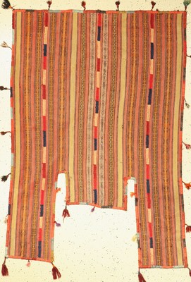 Nomaden Pferdedecke alt, Persien, um 1960, Wolle auf Wolle, ca. 183 x 125 cm, kleiner Riß