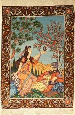 Täbriz, Persien, ca. 50 Jahre, Korkwolle, ca. 138 x 101 cm, EHZ: 2