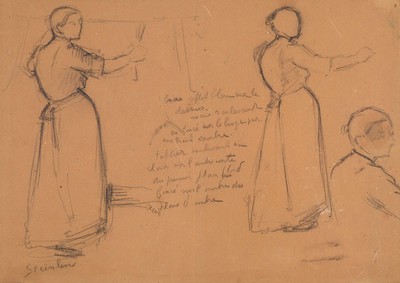 Theophile Alexandre Steinlen, 1859 Lausanne - 1923 Paris, frz. Maler und Grafiker, u.a. bekannt für seine Plakate und Buchillustrationen, hier: ...