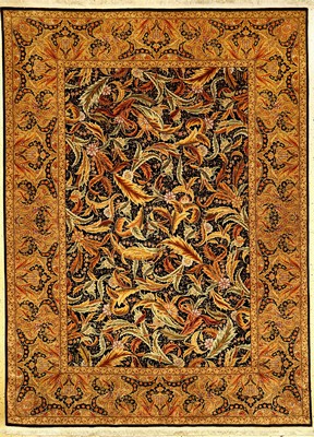 Feiner Seiden Hereke "Cinar" alt, Türkei, um 1970, reine Naturseide. Hochdekorativer Seiden Hereke aus den berühmten Meisterwerkstätten ...