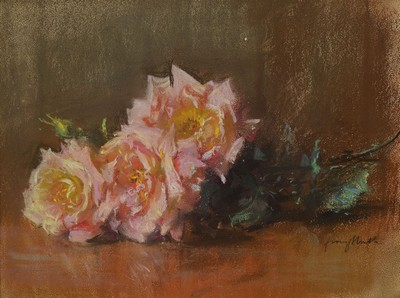 Franz Huth, 1876 Pößneck - 1970 Weimar, Ausbildung u. Wirken als Porzellan- u. Glasmaler, nach frühem Wirken in der Aquarellmalerei ab 1922 vor ...