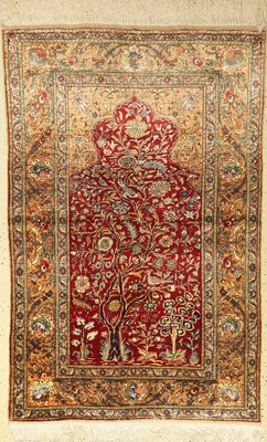 Kaisery Seide, Türkei, ca. 40 Jahre, Naturseide und Metall, ca. 158 x 102 cm, EHZ: 2