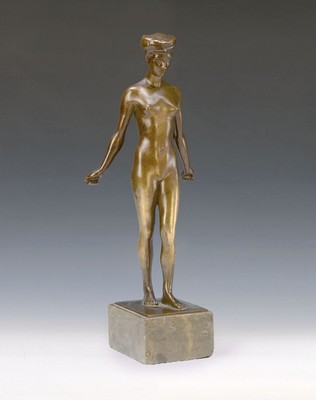 Fritz Klimsch, 1870 Frankfurt/Main-1960 Freiburg, Statuette Nini Weiss, sign. F. Klimsch, Gießerstempel H. Noack, H. ca. 40 cm, WVZ Braun Nr. 51