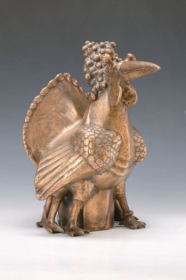 Gernot Rumpf, geb. 1941 in Kaiserslautern, Bronzeskulptur aus der großen Traubentritschen-Familie, "Sohn", Interpretation des berühmten ...