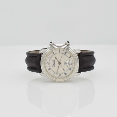 AUGUSTE REYMOND limitierter Armbandwecker, Schweiz um 1997, limitiert auf 50 Stück, Automatik, Ref. 611050, beids. vergl. Edelstahlgeh. inkl. orig. ...