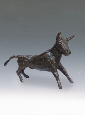 Joseph Jäckel, 1907/85, Stier monogrammiert JJ, H. ca. 12 cm, L. ca. 17 cm