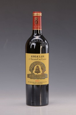 1 Flasche Chateau Angélus, Premier Grand Cru Classé 2001, 75cl, Füllstand top shoulder, unverkostet, Provenienz: Aus einer privaten Weinsammlung
