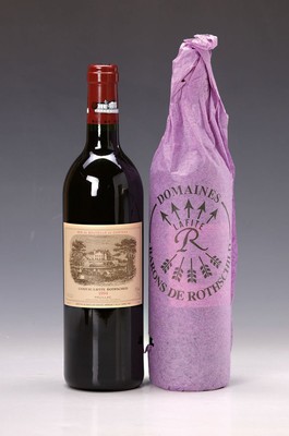 2 Flaschen Chateau Lafite Rothschild 1994, Pauillac, 75cl, Füllstand into neck, aus einer privaten Weinsammlung