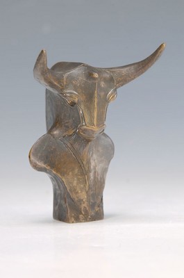 Gernot Rumpf, geb. 1941, Minotaurus, Bronzefigur, monogram., ca. 11x9 cm