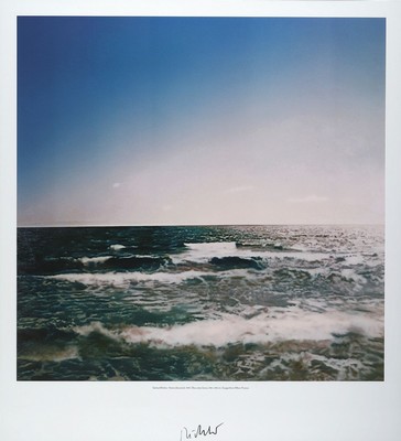Gerhard Richter, geb. 1932, Offset, handsigniert, "Marina Seascape", Hrsg. Guggenheim Museum Bilbao, aus 2002, Blattgröße 70 x 60 cm, ...