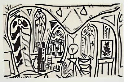 Pablo Picasso, 1881-1973, Titel: Carnet de La Californie, Lithografie, Drucker Verlag: EditionsCercle d´Art, Paris 1960, ca. 50x60 cm
