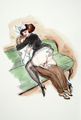 Alexander Szekely, 1901-1968, Titel: Liane Laure Jacinthe, aquarellierte Federzeichnung, PP, Motiv ca. 30x20 cm, gesamt 50x40 cm