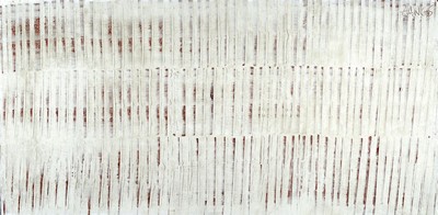 Herbert Zangs, 1924 - 2003, "Weißen Reihung", Acryl/Sperrholzplatte, dieses hervorragende, riesige Unikat von Herbert Zangs stammt wohl ...