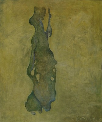 Richard Matouschek, 1920-1976, Abstrakte Komposition, Öl/Lwd, rechts unten signiert, ca. 60x50cm