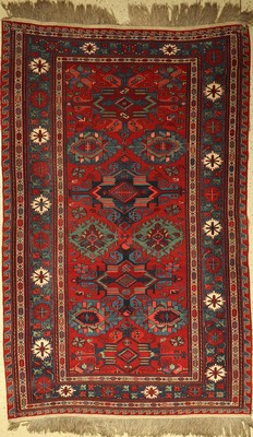 Sumakh alt, Kaukasus, um 1930/1940, Wolle auf Wolle, ca. 190 x 160 cm, EHZ: 2-3, dekorativ