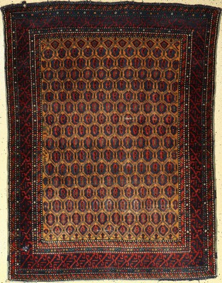 Eriwan alt, Kaukasus, um 1950, Wolle auf Wolle, ca. 145 x 110 cm, gelber Grund, EHZ: 4