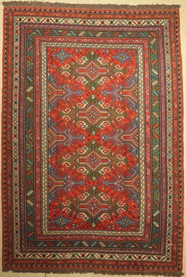 Sumakh alt, Kaukasus, um 1950, Wolle auf Wolle, ca. 300 x 210 cm, EHZ: 2, (gereinigt)