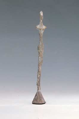 Eberhard Linke, geb. 1937, kleine Figurenstele, Bronze, H. ca. 24cm