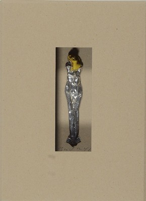 Jürgen Brodwolf, geb. 1932, Tauben Figur, signiert und dat. 96, num. 4/8, ca. 30x22cm, u.Gl., R. ca. 52x44cm