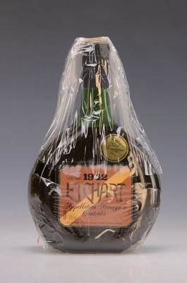 1 Flasche Armagnac Etchart 1942, a.c., 70cl, 40% Vol.%, top shoulder, mit Zertifikat, in Originalholzkiste