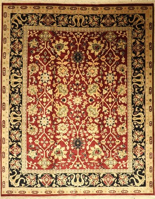 Agra (Re-Produktion), Ägypten, ca. 20 Jahre, Wolle auf Baumwolle, ca. 298 x 239 cm, EHZ: 2, (fachkundig gereinigt)