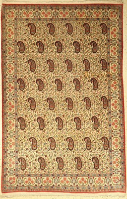 Ghom alt (Paisley), Persien, ca. 50 Jahre, Korkwolle, ca. 212 x 139 cm, EHZ: 2-3