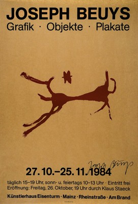 Joseph Beuys, 1921-1986, Künstlerhaus Eifelturm, sign., ca. 83,5x60 cm, leichte Griffknicke zusehen
