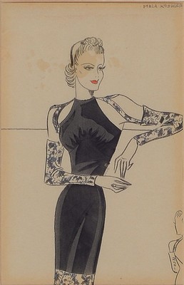 Mela Koehler, 1885 Wien - 1960 Stockholm, Künstlerin der Wiener Werkstätte, Schülerin von Koloman Moser und Bertold Löffler, hier: zwei ...