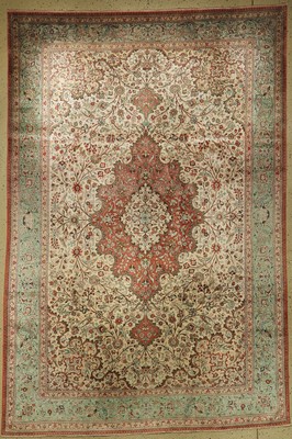 Ghom Seide fein, Persien, ca. 50 Jahre, reine Naturseide, ca. 293 x 196 cm, EHZ: 2