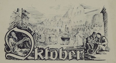 Adolf Kessler, 1890 Godramstein-1974, drei Tuschzeichnungen als Druckvorlagen für den Pfälzischen Heimatkalender 1920, je ca. 12x22cm, PP, u.Gl., ...