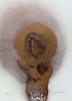 Otto Piene, 1928 Laasphe - 2014 Berlin, ohne Titel, Farbserigraphie, handsigniert und datiert 87, num. 56/90, 30 x 21 cm, unter Glas, Rahmen