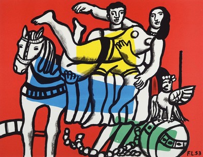 Fernand Leger, 1881-1955, zwei Farblithos Ed. Galerie Maeght Paris 1973, 1x Cirque, Les Oiseaux, Blattgrösse ca. 49.5x65cm bzw. 44.5x61.5cm